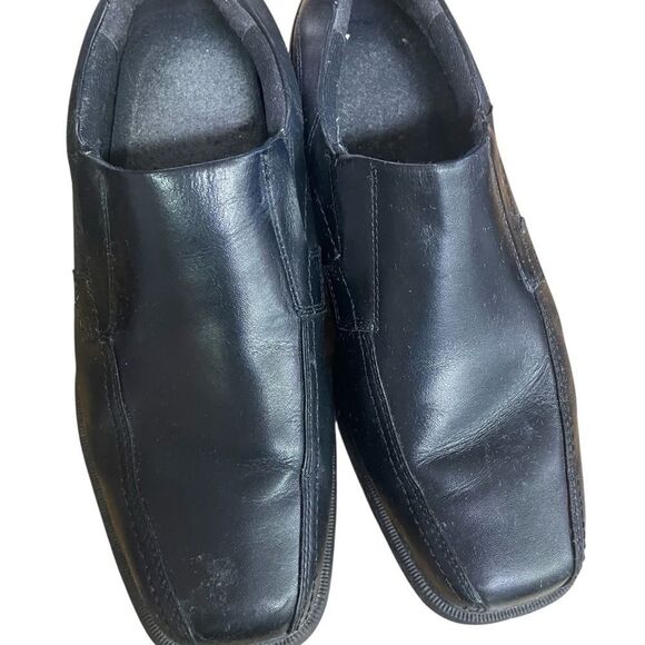 Dunham by Rockport Men\'s Black Leather Loafers size 11.5 4E wide excellent con